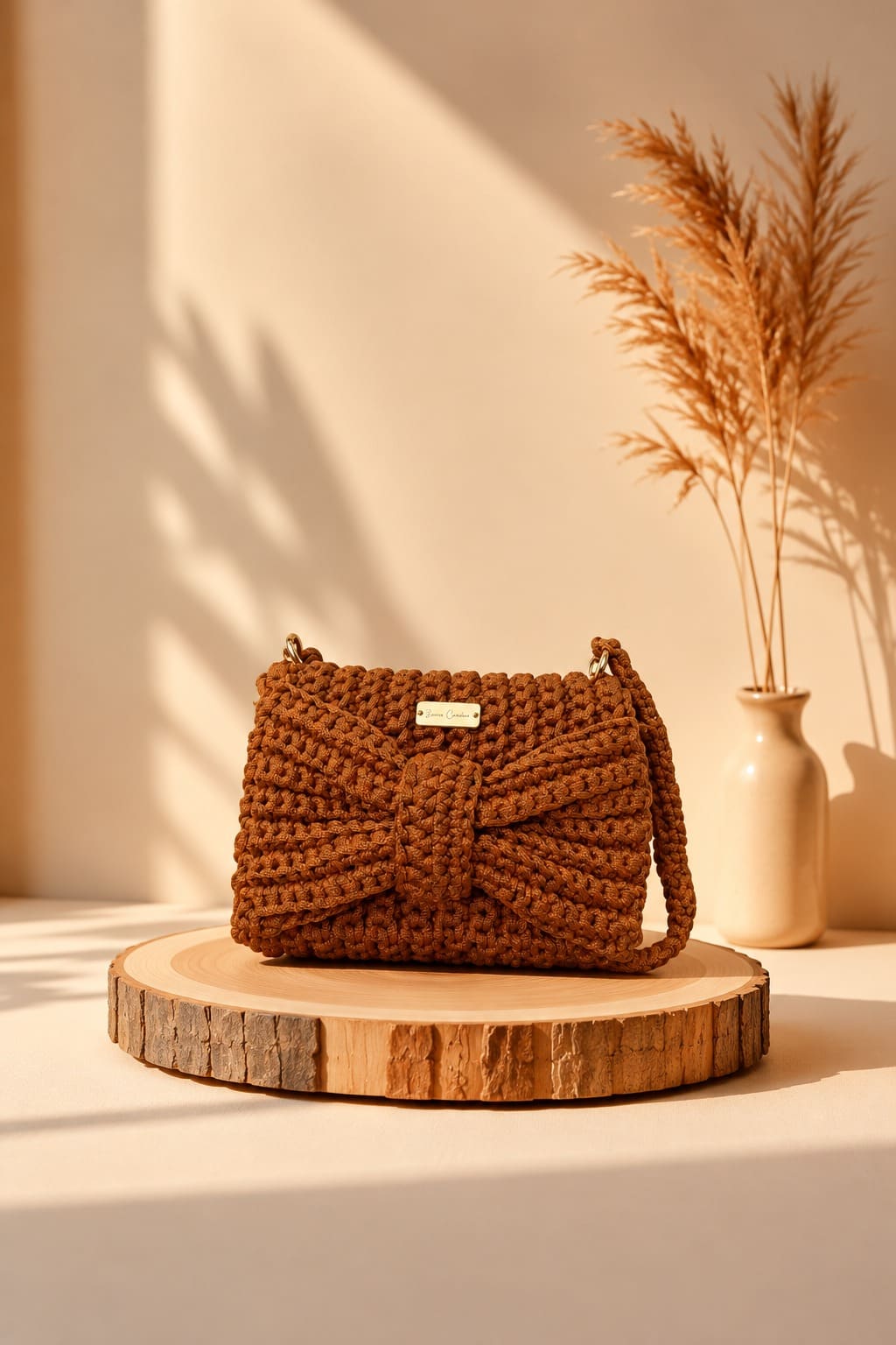 Bolsa Laço Caramelo